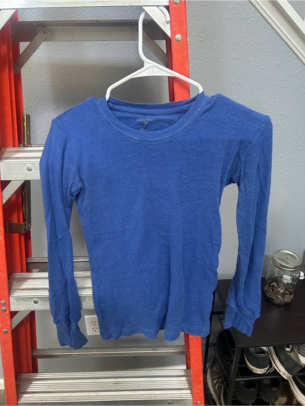Laura Ashley Royal Blue Long-Sleeve Thermal Tee